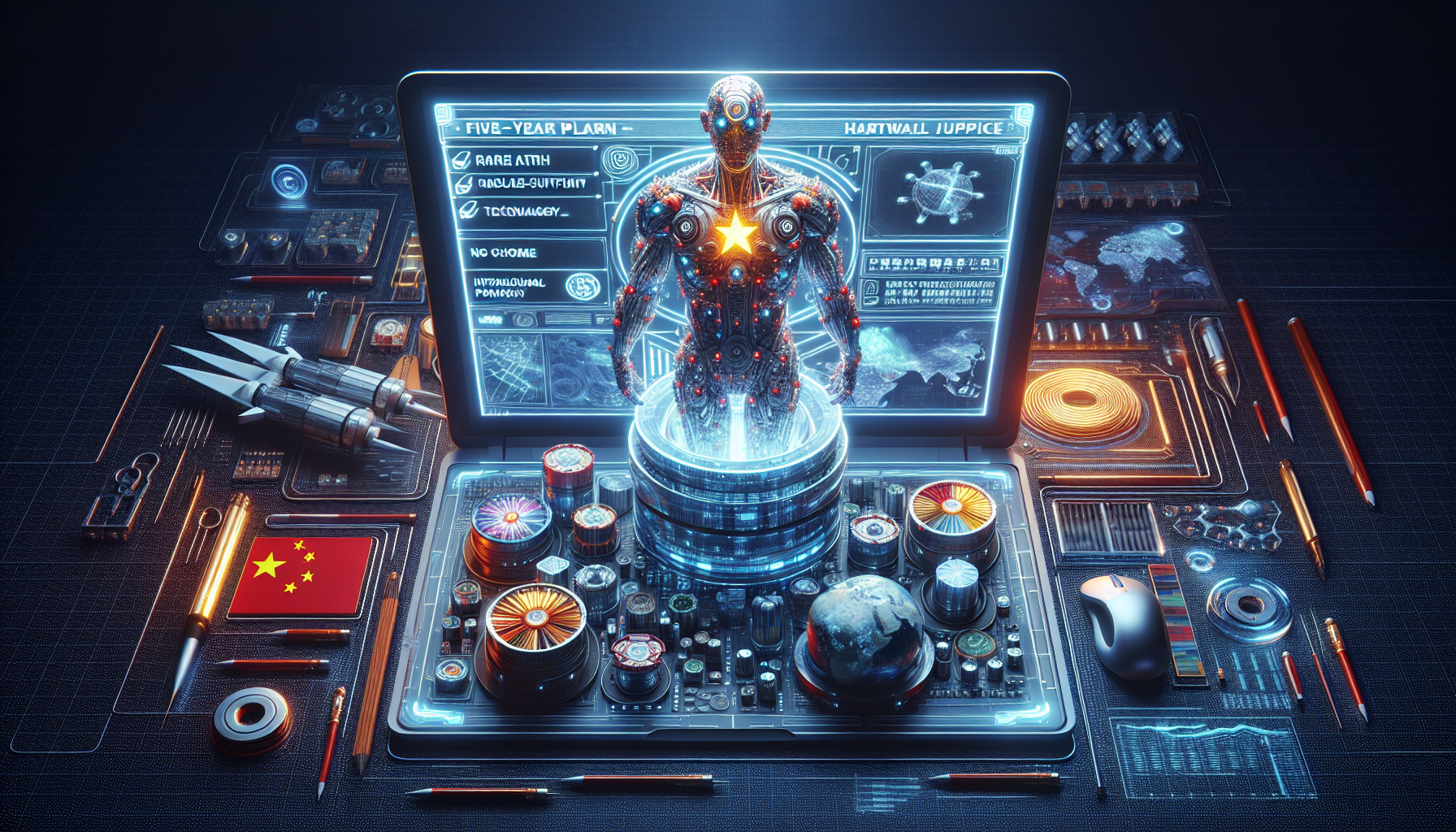 Čína se zaměřuje na vzácné zeminy a technologickou soběstačnost: Cíl pro nadcházející pětiletku